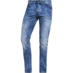 Jeansy męskie: Benetton Jeans Skinny Fit bleached