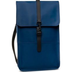 Plecak RAINS - Backpack 1220 True Blue. Niebieskie torby męskie skórzane Rains, bez wzorów, ze skóry ekologicznej, sportowe. W wyprzedaży za 199,00 zł.
