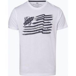 Nils Sundström - T-shirt męski, biały. Białe t-shirty męskie Nils Sundström, s, z nadrukiem, z bawełny, eleganckie, bez kołnierzyka. Za 49,95 zł.