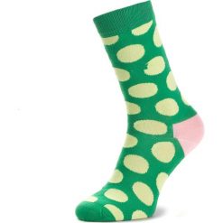Skarpety Wysokie Unisex HAPPY SOCKS - BDO01-7001 Zielony. Zielone skarpetki damskie Happy Socks, bez wzorów, z elastanu. Za 34,90 zł.