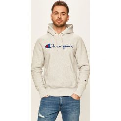 Champion - Bluza. Czarne bluzy męskie Champion, s, z aplikacjami, z bawełny, z kapturem, bez rękawów, z kapturem. W wyprzedaży za 329,90 zł.