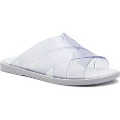 Klapki MELISSA - Breeze Ad 32545 White/Clear 52063. Białe klapki damskie Melissa, bez wzorów, z tworzywa sztucznego, bez obcasa, na obcasie. Za 289,00 zł.