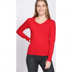 Czerwony Sweter Oneness. Czerwone swetry klasyczne damskie Born2be, l. Za 49,99 zł.