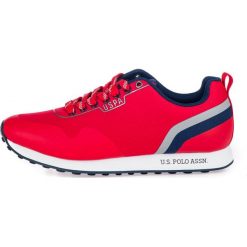 U.S. POLO ASSN. tenisówki męskie Luis 41 czerwony. Czerwone trampki męskie U.S. Polo Assn., w paski, z nylonu, z paskami. Za 409,00 zł.