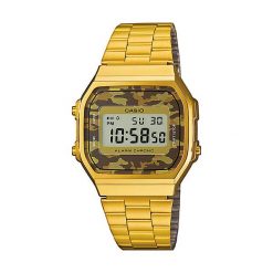 Zegarki męskie: Zegarek męski Casio Retro A168WEGC-5EF