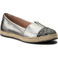 Espadryle EKSBUT - 4911-G56/BCN-1G Srebro. Szare espadryle damskie marki Eksbut, na co dzień, bez wzorów, ze skóry, bez obcasa, na płaskiej podeszwie, bez zapięcia. W wyprzedaży za 199,00 zł.