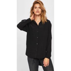 Calvin Klein Jeans - Koszula. Czarne bluzki damskie Calvin Klein Jeans, na co dzień, s, bez wzorów, z wiskozy, klasyczne, z kapturem, z długim rękawem. Za 379,90 zł.