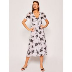Sukienka codzienna MICHAEL Michael Kors Floral Georgette MS08ZK1EGE. Fioletowe sukienki damskie MICHAEL Michael Kors, na co dzień, s, bez wzorów, bez kołnierzyka, bez rękawów, proste. W wyprzedaży za 699,00 zł.