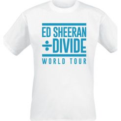 Sheeran, Ed Divide Label Stamp T-Shirt biały. Białe koszulki męskie Sheeran, Ed, l, z nadrukiem, z okrągłym kołnierzem. Za 74,90 zł.
