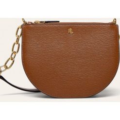 Lauren Ralph Lauren - Torebka skórzana. Pomarańczowe listonoszki damskie Lauren Ralph Lauren, w paski, z poliesteru, na ramię, małe, bez dodatków. W wyprzedaży za 649,90 zł.