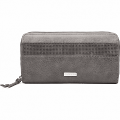 Tamaris portfel damski Khema Big Zip Around Wallet, szary. Szare portfele damskie Tamaris, bez wzorów, ze skóry. Za 189,00 zł.