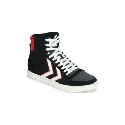 Buty Hummel SLIMMER STADIL HIGH. Czarne trampki i tenisówki damskie Hummel, bez wzorów, bez zapięcia. Za 279,20 zł.
