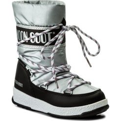 Kozaki dziewczęce: Śniegowce MOON BOOT – We Sport Jr Wp 34051300001 Argento-Nero