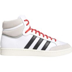 Adidas Originals Americana Hi Tenisówki Biały. Białe trampki męskie adidas Originals, bez wzorów, ze skóry, bez zapięcia. Za 404,95 zł.