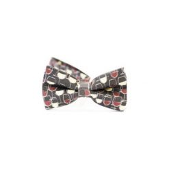 Mucha Wine Style. Szare muszki męskie Edyta kleist, w paski, z tkaniny, eleganckie. Za 99,00 zł.