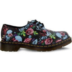 Wzorzyste Półbuty Dr Martens 1461. Czerwone półbuty damskie Molly.pl, na lato, z aplikacjami, ze skóry, klasyczne, bez obcasa, bez zapięcia. Za 649,00 zł.
