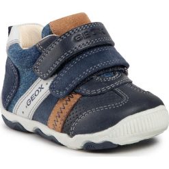 Sneakersy GEOX - B N.Balu' B.B B020PB 0CLPA C4002 Navy. Niebieskie trampki chłopięce Geox, bez wzorów, ze skóry, na rzepy. Za 239,00 zł.