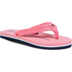 Japonki TOMMY HILFIGER - Heart Print Flip Flop T3A0-30668-0058 S Pink 302. Różowe sandały dziewczęce TOMMY HILFIGER, ze skóry ekologicznej, bez zapięcia. Za 129,00 zł.