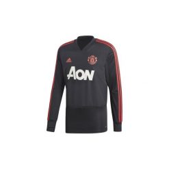 T-shirty z długim rękawem adidas Bluza treningowa Manchester United. Czarne bluzy męskie rozpinane marki Adidas, l, z długim rękawem, długie. Za 279,00 zł.