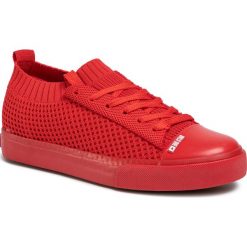 Trampki BIG STAR - FF274213 Red. Czerwone półbuty damskie BIG STAR, na co dzień, bez wzorów, z gumy, retro, bez obcasa, na płaskiej podeszwie, bez zapięcia. Za 139,00 zł.