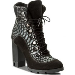 Botki SERGIO BARDI - Rossano FW127261717RB 633. Czarne botki damskie na obcasie marki Sergio Bardi, z materiału. W wyprzedaży za 249,00 zł.