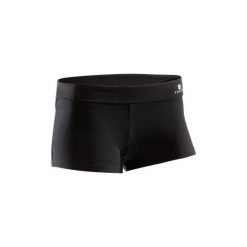 Spodenki do tańca damskie. Czarne spodenki sportowe damskie marki DOMYOS, s, z elastanu, street, krótkie, na fitness i siłownię. Za 24,99 zł.