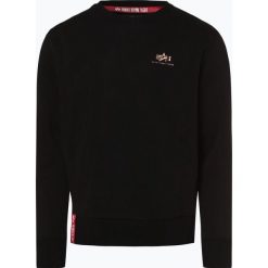 Alpha Industries - Męska bluza nierozpinana, czarny. Czarne bluzy męskie Alpha Industries, xxl, z nadrukiem, eleganckie, z klasycznym kołnierzykiem, bez rękawów, bez kaptura. Za 229,95 zł.