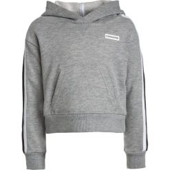 Converse CROPPED HOODIE Bluza z kapturem dark grey heather. Szare bluzy dziewczęce Converse, z bawełny, z kapturem. W wyprzedaży za 179,10 zł.