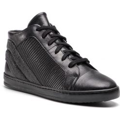 Sneakersy GINO ROSSI - Cola DTH100-XXX-GZ00-9900-F 99. Czarne półbuty damskie marki Gino Rossi, bez wzorów, ze skóry, bez obcasa, na płaskiej podeszwie, bez zapięcia. W wyprzedaży za 299,00 zł.