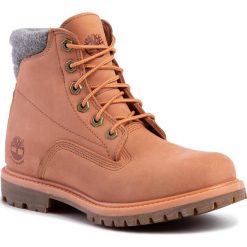 Trapery TIMBERLAND - Waterville 6 In Waterproof Boot TB0A26G3X891 Lt Orange Nubuck. Pomarańczowe trapery damskie Timberland, ze skóry, sportowe, bez obcasa, bez zapięcia. Za 879,00 zł.