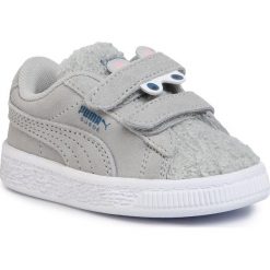 Sneakersy PUMA - Suede Winter Monster V Inf 370006 02 High Rise/Galaxy Blue. Szare trampki chłopięce Puma, bez wzorów, ze skóry, na rzepy. Za 229,99 zł.