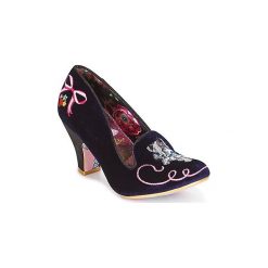 Czółenka Irregular Choice FUZZY PEG. Fioletowe czółenka damskie Irregular Choice, bez wzorów, bez obcasa. Za 314,30 zł.