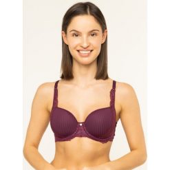 Biustonosz z fiszbiną Triumph Peony Florale 10181854. Brązowe biustonosze Triumph, bez wzorów, z elastanu. Za 249,00 zł.