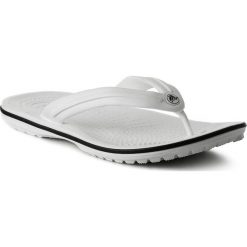 Japonki CROCS - Crocband Flip 11033 White. Białe klapki damskie Crocs, bez wzorów, z tworzywa sztucznego, bez obcasa. W wyprzedaży za 99,00 zł.