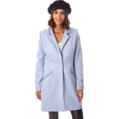 Płaszcz w kolorze błękitnym. Niebieskie płaszcze damskie Snowie Collection, l, bez wzorów. W wyprzedaży za 182,95 zł.