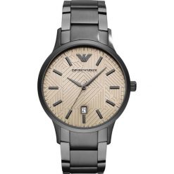 Emporio Armani Zegarek Srebrny. Szare, analogowe zegarki męskie srebrne. Za 1611,95 zł.