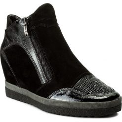 Botki ARA - 12-44303-05 Schawarz. Czarne buty zimowe damskie marki ara, z lakierowanej skóry, na obcasie. W wyprzedaży za 339,00 zł.