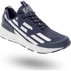 SNEAKERSY EA7 Emporio Armani. Niebieskie sneakersy męskie EA7 Emporio Armani, na sznurówki. Za 849,00 zł.