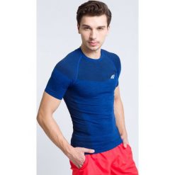 T-shirty męskie: Koszulka treningowa męska TSMF304 – granatowy melanż