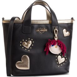 Torebka LOVE MOSCHINO - JC4056PP17LF0000 Nero. Czarne torebki klasyczne damskie Love Moschino, bez wzorów, ze skóry ekologicznej, klasyczne, bez dodatków. W wyprzedaży za 739,00 zł.