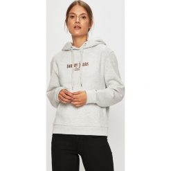 Tommy Jeans - Bluza. Czarne bluzy damskie Tommy Jeans, s, bez wzorów, z bawełny, bez rękawów, z kapturem. W wyprzedaży za 299,90 zł.
