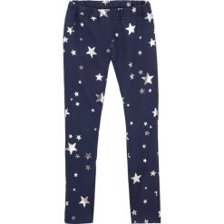 Legginsy dziewczęce dresowe bonprix ciemnoniebieski. Niebieskie spodnie dziewczęce bonprix, bez wzorów, z bawełny. Za 64,99 zł.