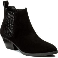 Sztyblety GUESS - Verla FLVER3 SUE09 BLACK. Czarne buty zimowe damskie marki Guess, z materiału. W wyprzedaży za 419,00 zł.