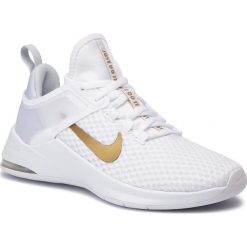 Buty NIKE - Air Max Bella Tr 2 AQ7492 101 White/Metallic Gold. Białe buty sportowe damskie Nike, bez wzorów, z tworzywa sztucznego, sportowe, na fitness i siłownię, nike air max. Za 339,00 zł.