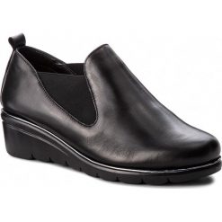 Półbuty THE FLEXX - Boomerang 2C2501/37 Black. Czarne półbuty damskie na koturnie marki The Flexx, z materiału. W wyprzedaży za 239,00 zł.