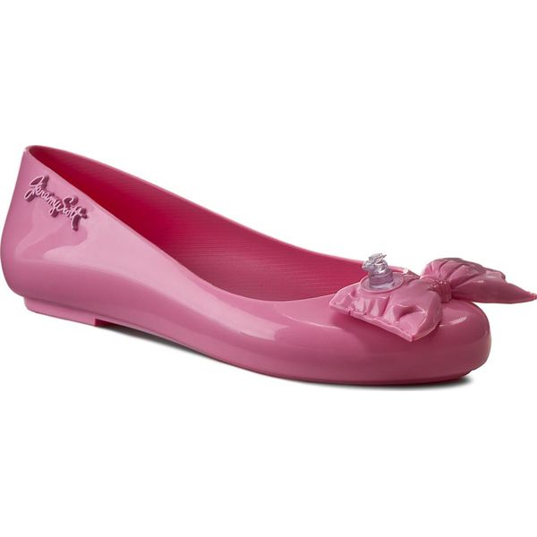 Baleriny MELISSA - Space Love + Jeremy Sc 31824 Pink 01162. Różowe baleriny damskie Melissa, bez wzorów, z tworzywa sztucznego, klasyczne, bez obcasa. W wyprzedaży za 229,00 zł.