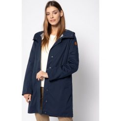 Kurtka przeciwdeszczowa Save The Duck D4604W BARKX. Niebieskie kurtki damskie Save the duck, bez wzorów, z poliesteru, bez kaptura. W wyprzedaży za 479,00 zł.