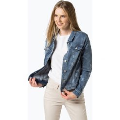 Gerry Weber - Damska kurtka jeansowa, niebieski. Niebieskie bomberki damskie Gerry Weber, z nadrukiem, z jeansu. Za 299,95 zł.