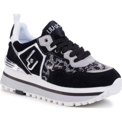 Sneakersy LIU JO - Maxi Alexa BXX051 PX052 Black 22222. Czarne półbuty damskie Liu Jo, ze skóry. W wyprzedaży za 549,00 zł.