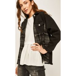 Answear - Kurtka jeansowa. Czarne kurtki damskie ANSWEAR, s, bez wzorów, z bawełny, krótkie. Za 169,90 zł.